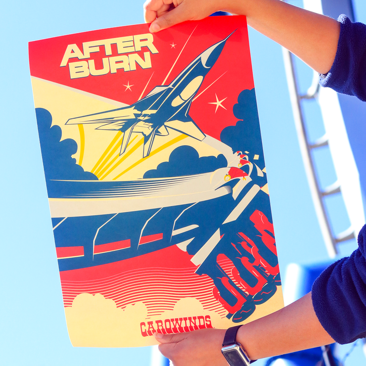 Carowinds Afterburn Poster