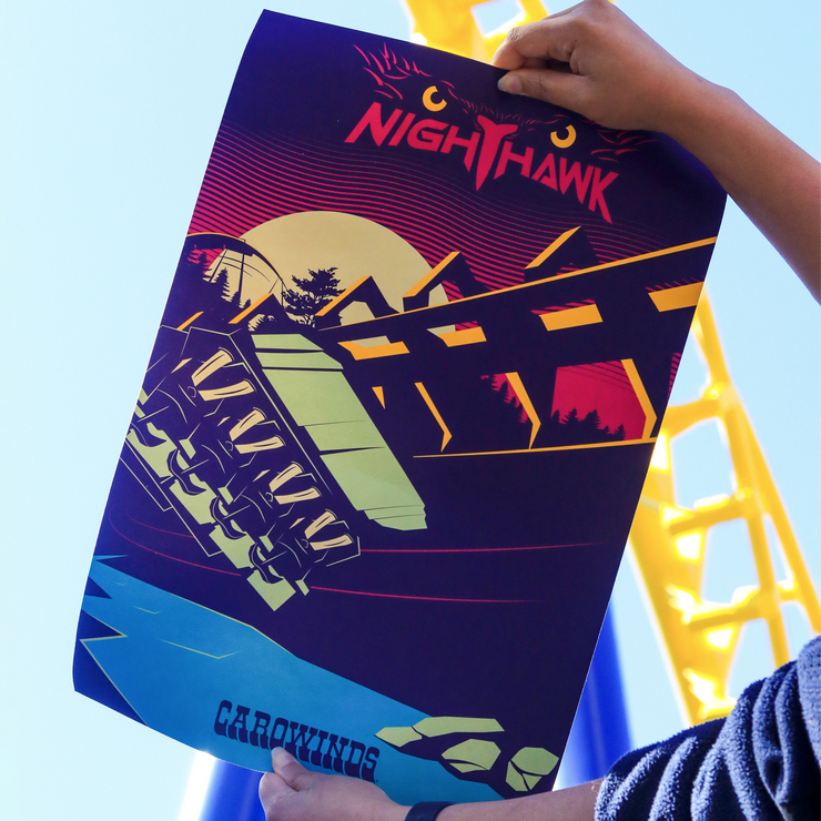 Carowinds NightHawk Poster