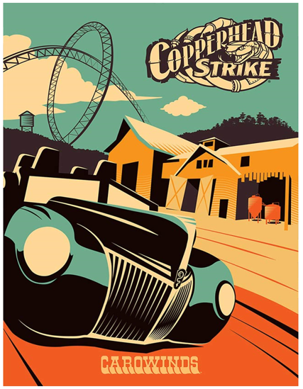 Carowinds Copperhead Strike Poster