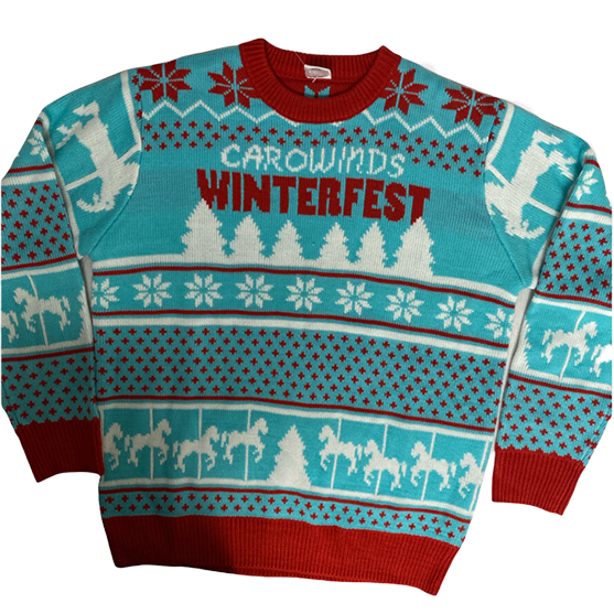 Carowinds Winterfest Carousel Ugly Sweater